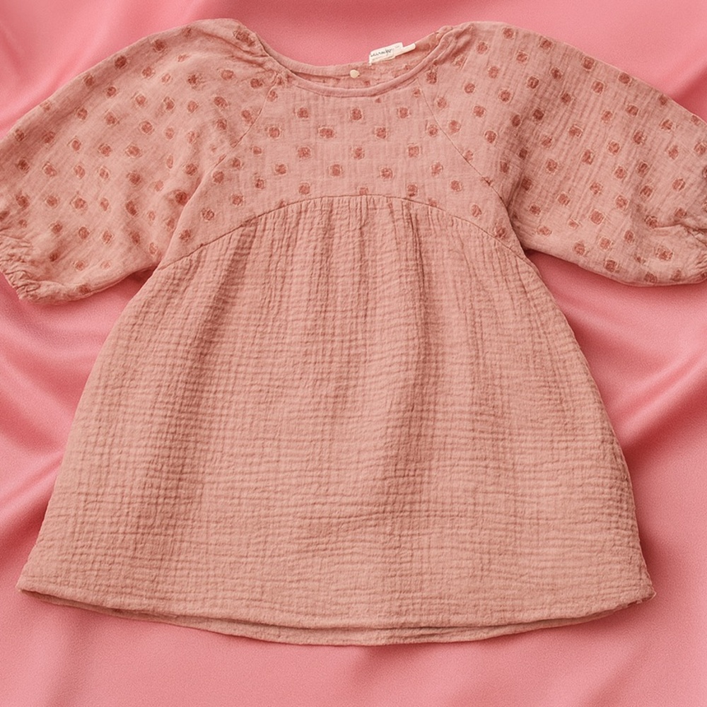 Zara kids 3-4 years floral dress in deep pink